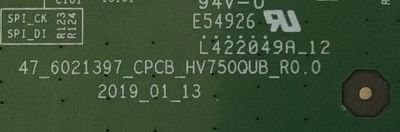 KIT DE TARJETAS PARA TV SONY NUM DE PARTE KD-75X80J / MAIN A-5027-308-A / 1-009-724-21 / A5027308A 434 / FUENTE 1-009-802-21 / AP-P412BN / 100980221 / T-CON 44-9771667A / PANEL YSBM075CNO11 / DISPLAY HV750QUB-N9K / MODELOS KD-75X80J / KD75X80J  - Imagen 2